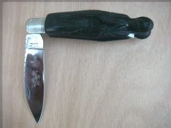 Couteau Vierge Noire en ébène.