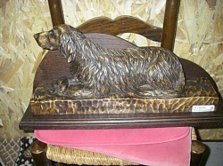 Setter anglais , bois tilleul.